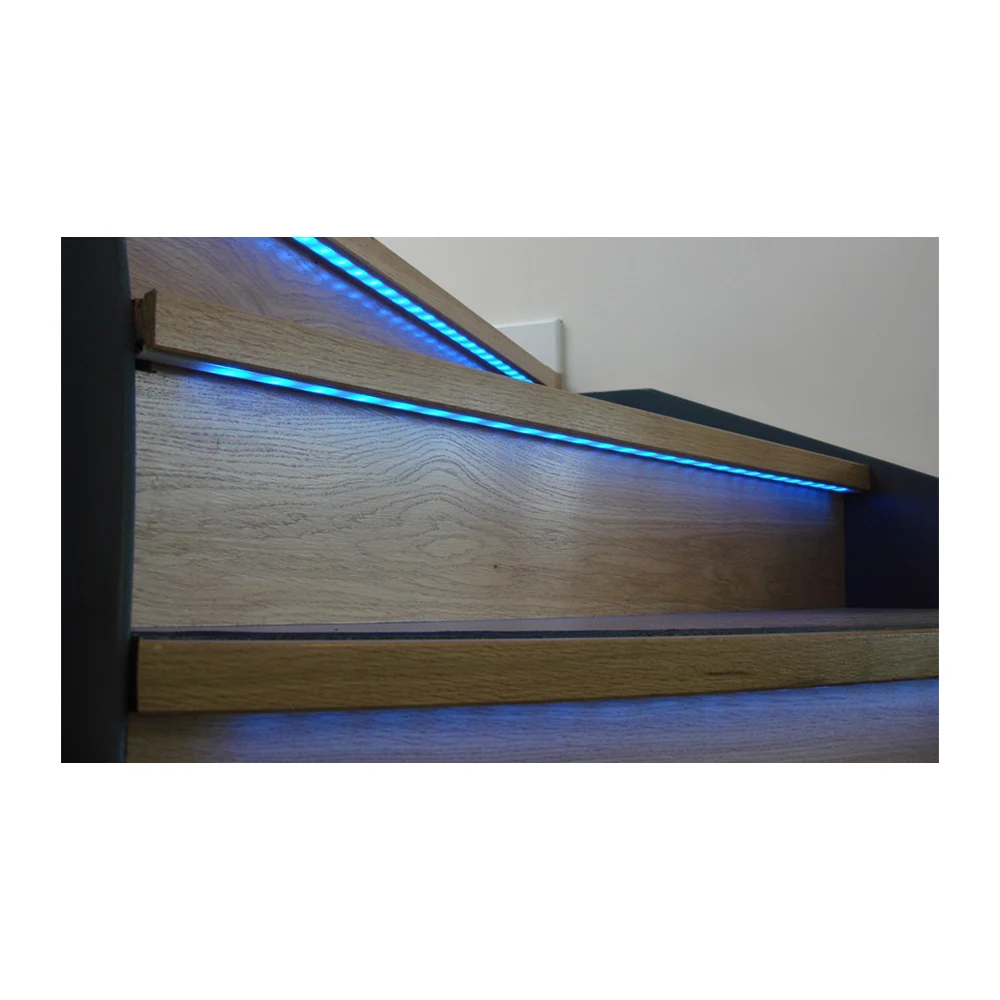 Hot Popular Indoor Curved Stair LED Lights Step Stairs Metal Stringer Staircase