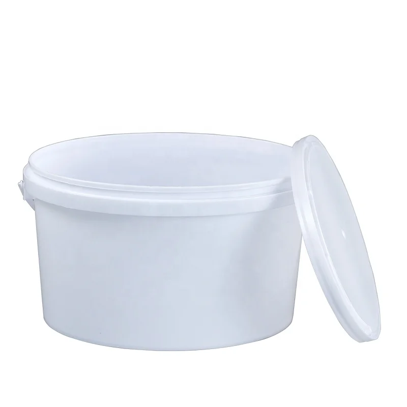 5 litre oval plastic bucket pp pail with lid and handle