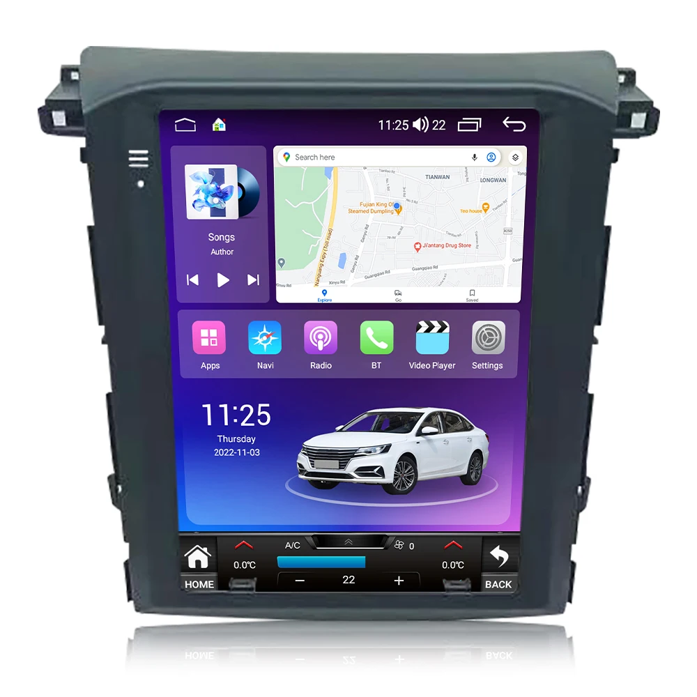 MEKEDE Vertical Style 9.7 inches Car radio Screen 8 Core Support Wireless Car-Play for Subaru XV Forester 2019 2020 2021