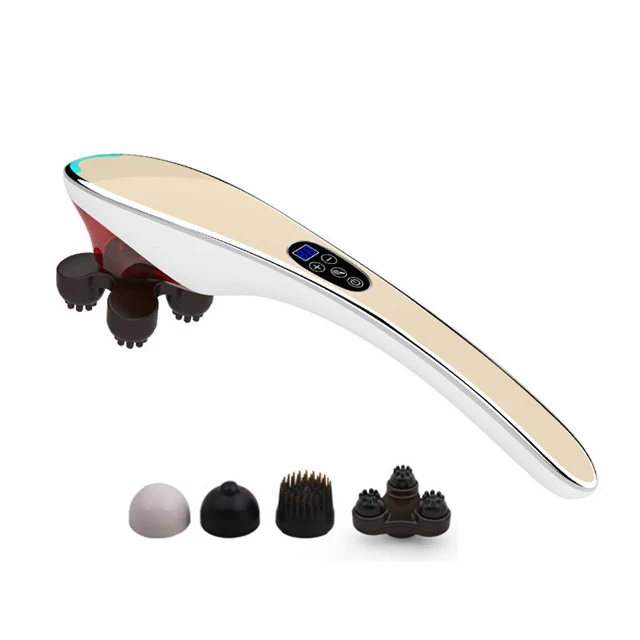 LUYAO LY-631As Factory price handheld massage device cordless body vibrator massager