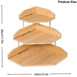 Bamboo storage rack Three floors detachablerack environmental dish+racks bamboo shelf
