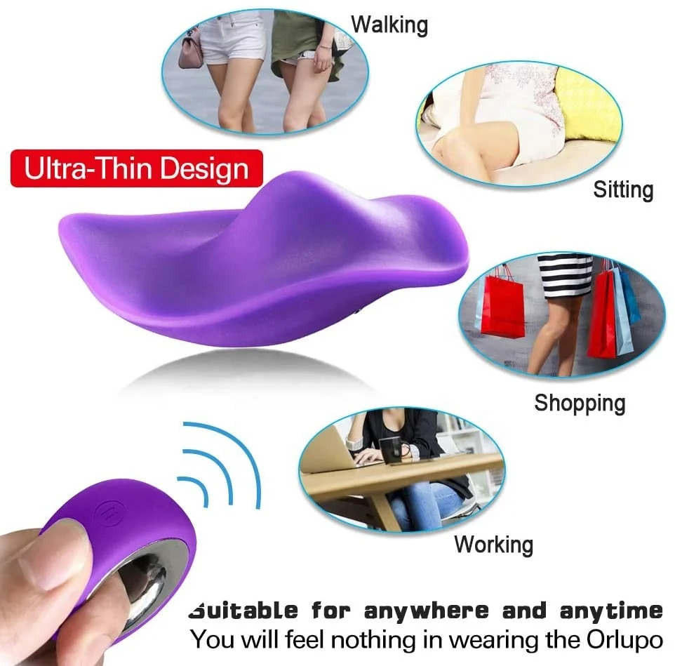 Wearable Butterfly Panty Vibrator, G Spot Clitoris Massager Remote Control Vibrating Panties for Women Sex Toys Shop