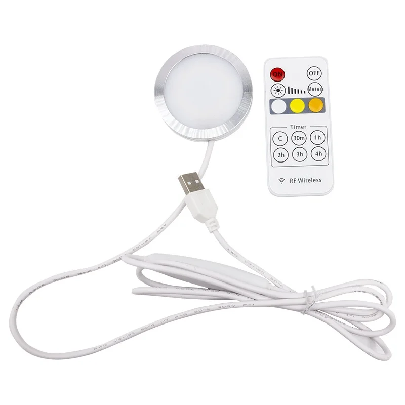 USB Night Light Three Color Temperature 5v Rv Light Puck Light Puck Light Wine Cooler Closet Light ultra Thin Led Cabinet Light