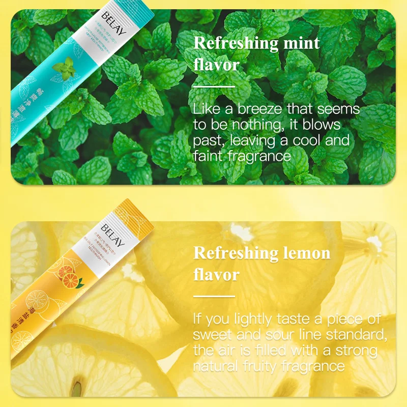 Оптовая продажа, 10 шт., натуральная морская полоска, для мытья рта, лимонная мята, отбеливание зубов, путешествия, одноразовые, для полоскания рта