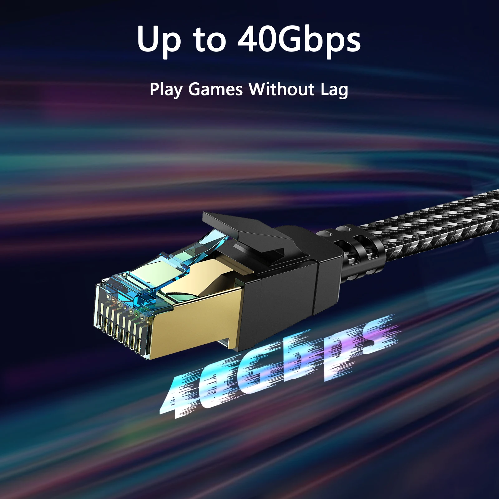 Premium  PP Yarn 40Gbps 2000Mhz Cat 8 SFTP Network Cable RJ45 Patch Cord Cat 8 Ethernet Cable