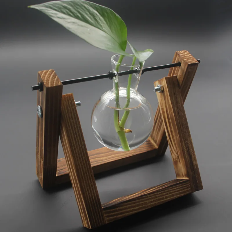 New Arrival Transparent Glass Vase High Quality Nordic Style Vintage Small Flower Vase for Table Decoration