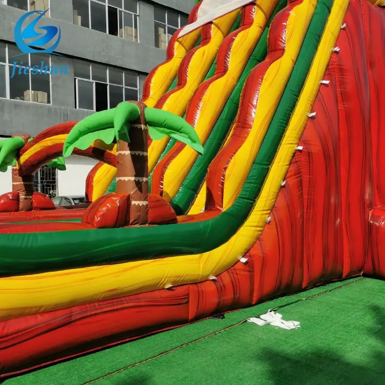 commercial grade water slide Ship dual lane inflatable slide bounce house with large pool for kids party rental equipment