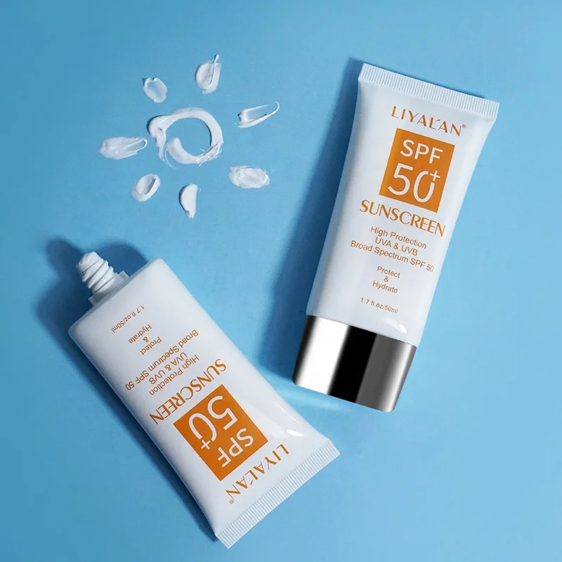 Private Label SPF 50 Suncream Sunblock Waterproof Organic Face Body Whitening Sunscreen Cream