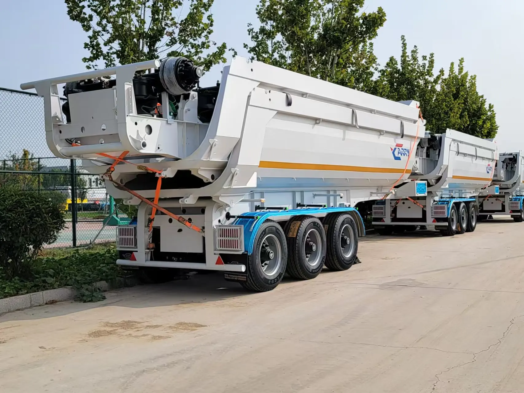 25 CBM 40T 3 fuwa bpw подъем передней оси NM450 HANDER box jost Hyva sosa задний опрокидной прицеп для Саудовской Аравии