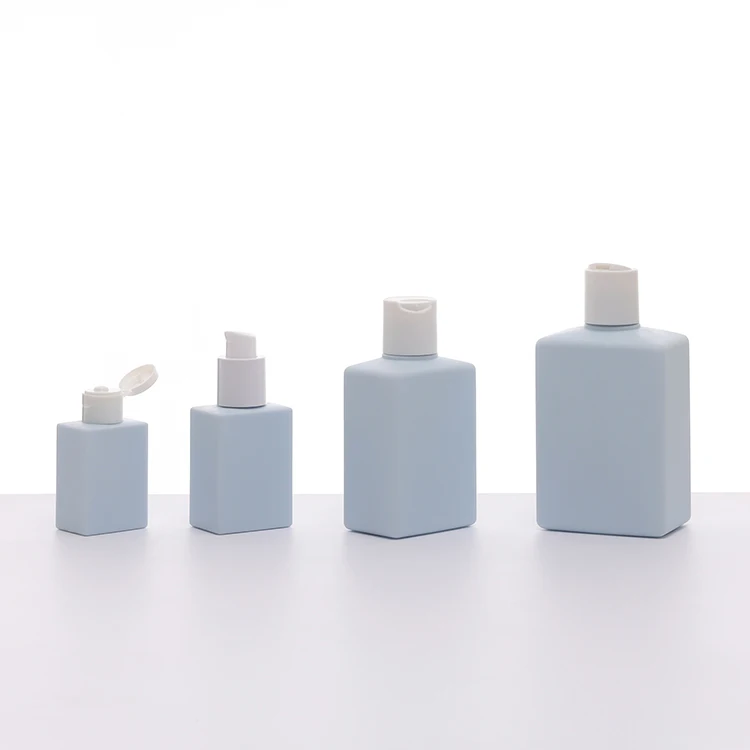 High Quality Custom Soft Touch 30ml 50ml 100ml  Plastic Cosmetic Packaging Set Lotion Pump Bottle Dropper Bottle