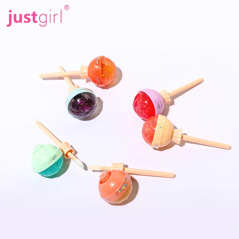 Cheap Price Lollipop Kids Little Girl Teenagers Children Makeup used Cosmetic Flavored Candy Pops Lip Gloss