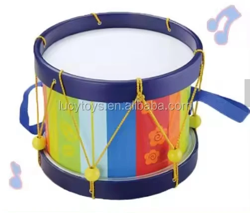 2023 Wholesale Animal Colorful Baby Wooden Musical Toy Tambourine