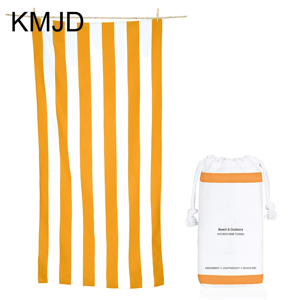 Portable light weight sand free microfiber beach towel