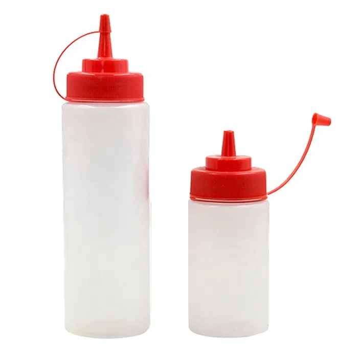 LDPE Squeeze Tomato BBQ Chili Hot Sauce Plastic Bottle
