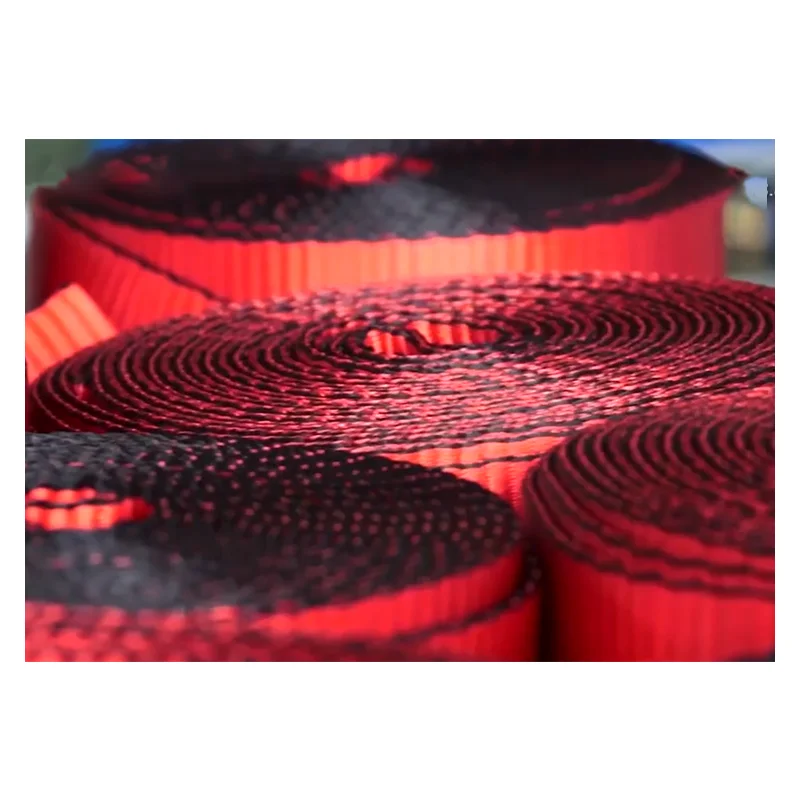 Hot Sale Customized Width High Tenacity Industrial Polyester Webbing For Lashing Straps