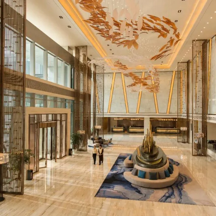 Eco-friendly Soft Modern 3D Printed Hotel Banquet Hall Hallway Wall to Wall Rugs Carpet Prices