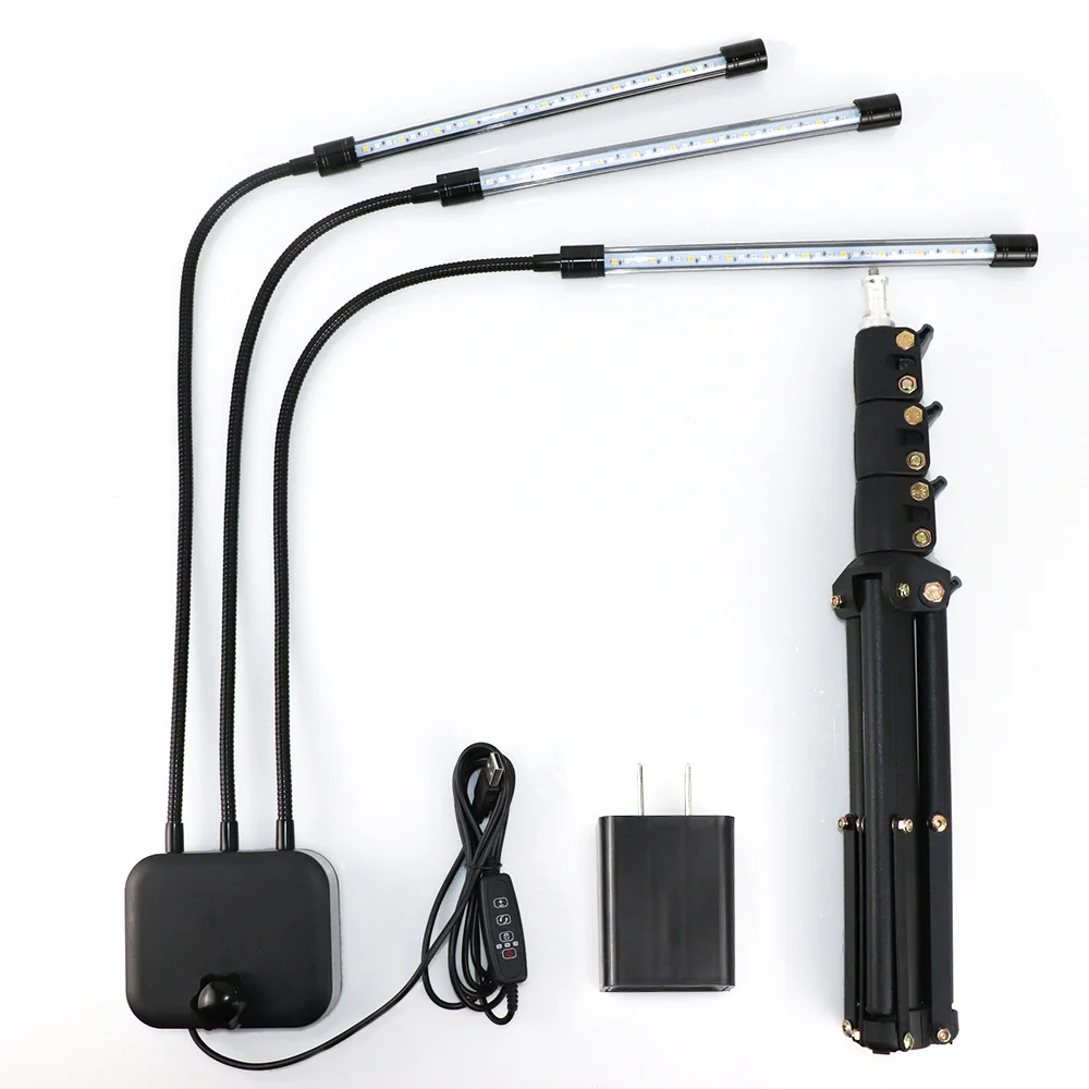 120cm LED Grow Light for Indoor Plants Plant Grow Light 10 Dimmable Levels and 3 Modes Timing led LED stand type grow light