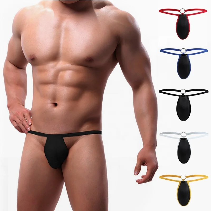 mens sexy micro thongs and g string penis cover cock Protective Cup underwear