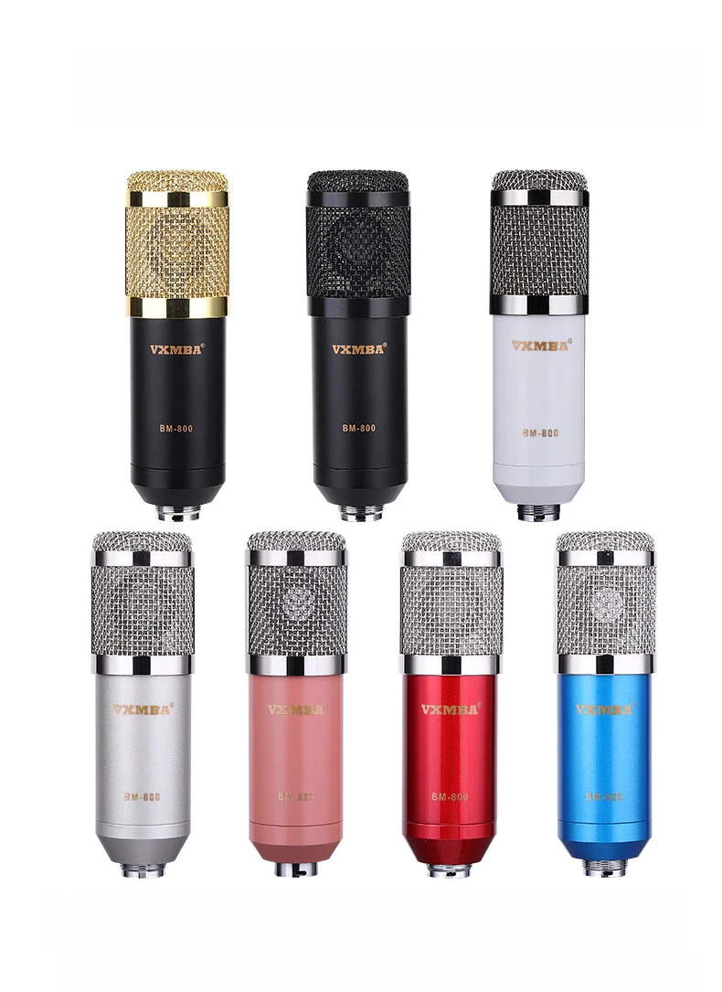  Конденсаторный проводной микрофон BM800 с USB-звуковой картой профессиональный для записи YouTube подкастинга на