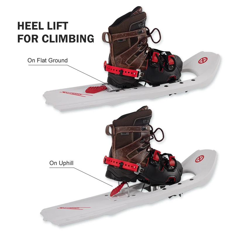Snowshoes Plastic 20 Years Experience Foam Padded Ratchet Binding Trail Snowshoes