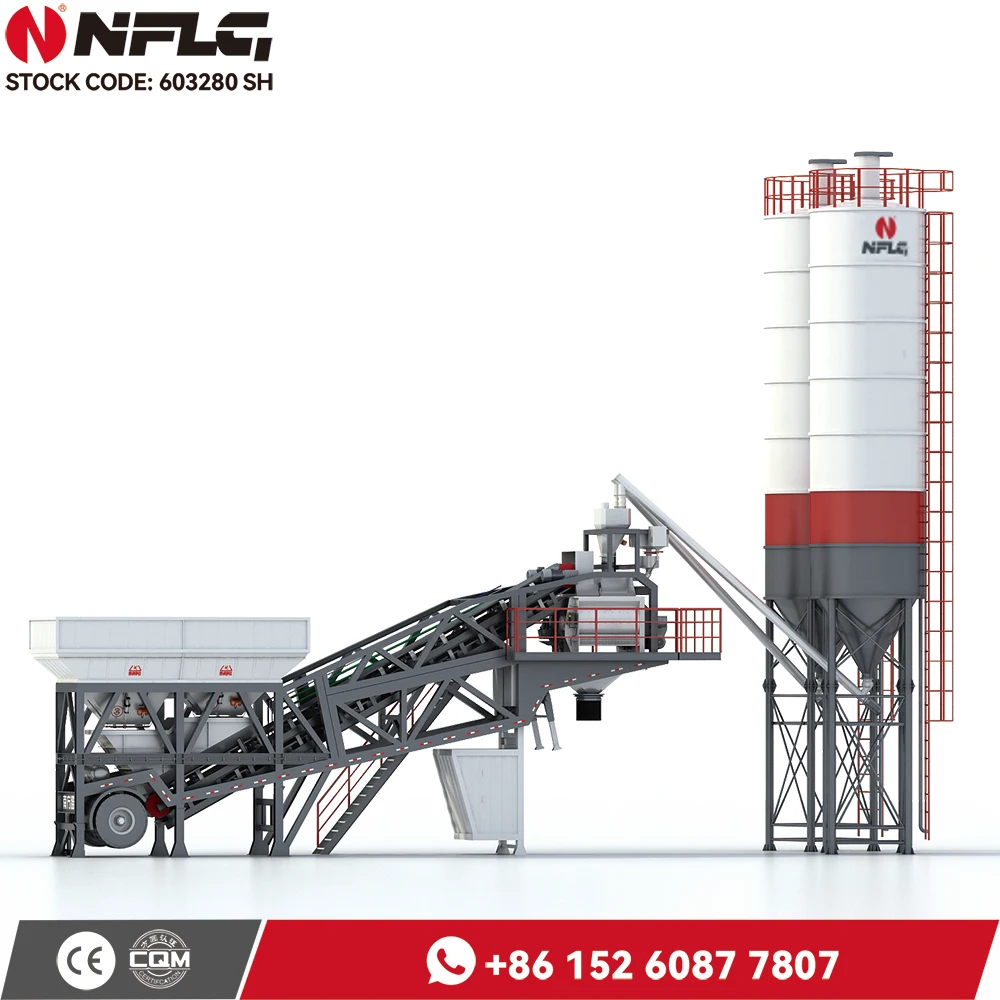 Hzs Series Mobile Central Mix Concrete Asphalt Batch Plant