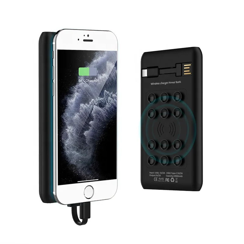 VPB-967W Trending 2021 Power Bank 10000mah Wireless Power Bank Mobile Charger