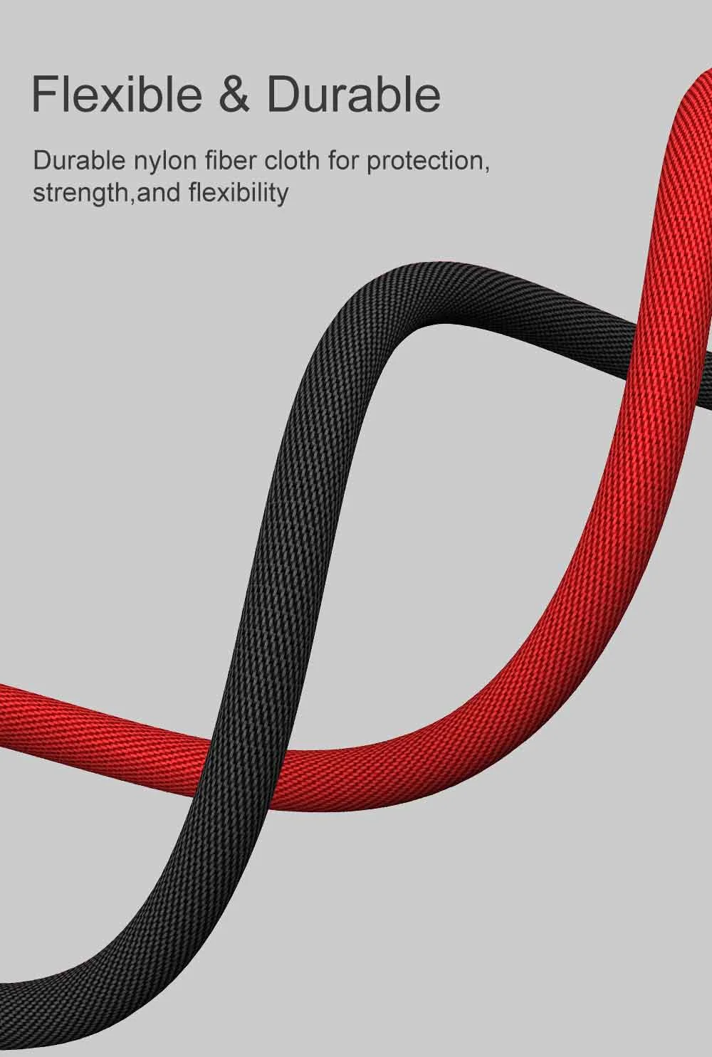 2M 6.7FT Long PD USB-C to USB C Braid Cable Fast Charging for Macbook Laptop Phone