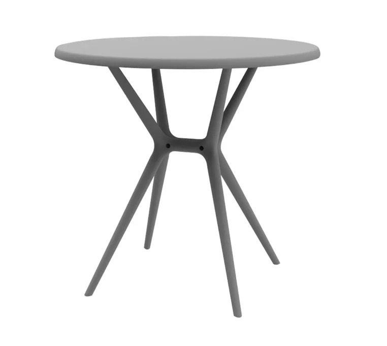 Modern Design Bar Round Plastic Dining Table Outdoor Garden Anti-fading KD Plastic Table