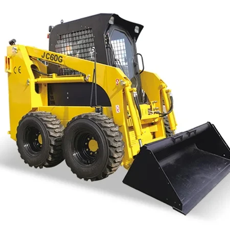 Hot sale wheel skid steer loader with bucket mini skid steer auger attachment