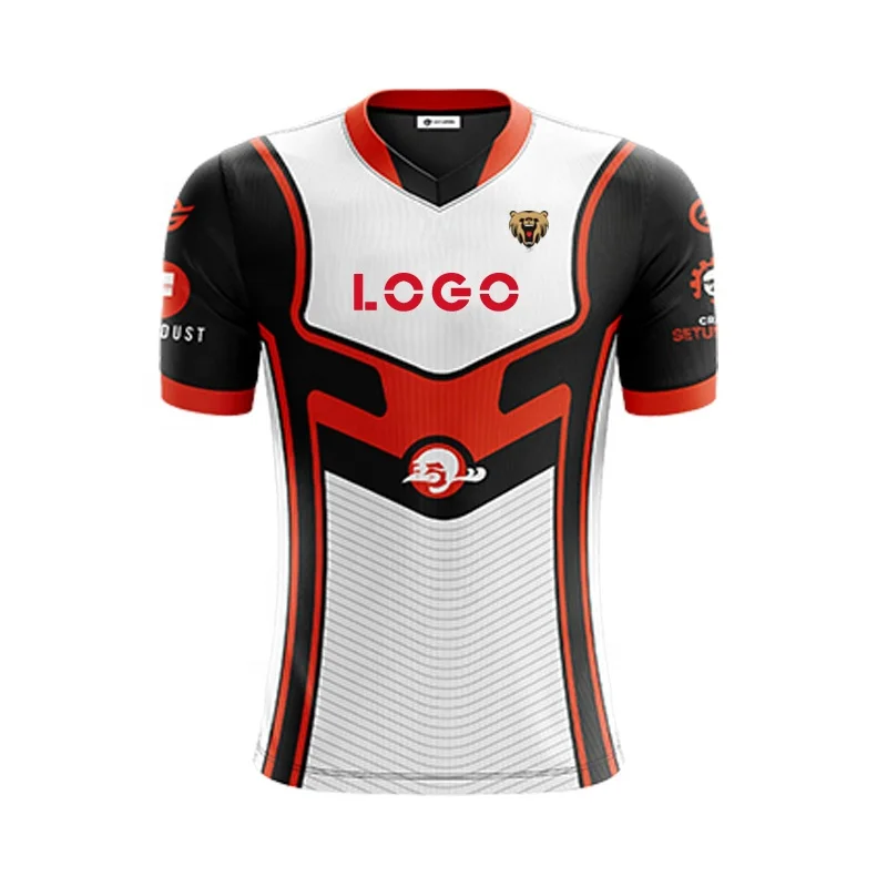 
Custom Free Design All Over Printed Esports Jersey Breathable Comfortable Gaming T-shirt 