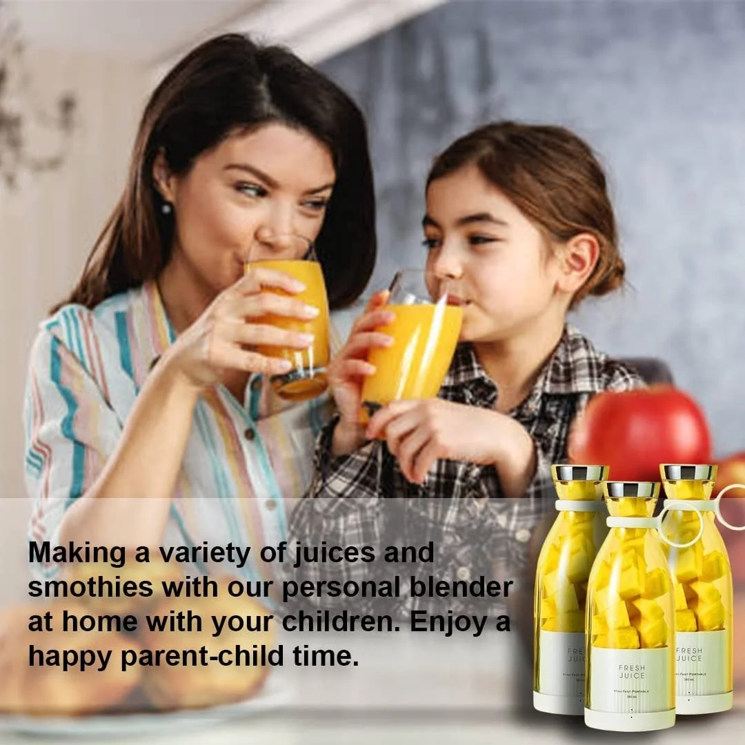 Portable Mini Blender High Power Ice Crusher Automatic Usb Machine Portable Blender Mixer Bottle Juicer Fruit Battery Blender