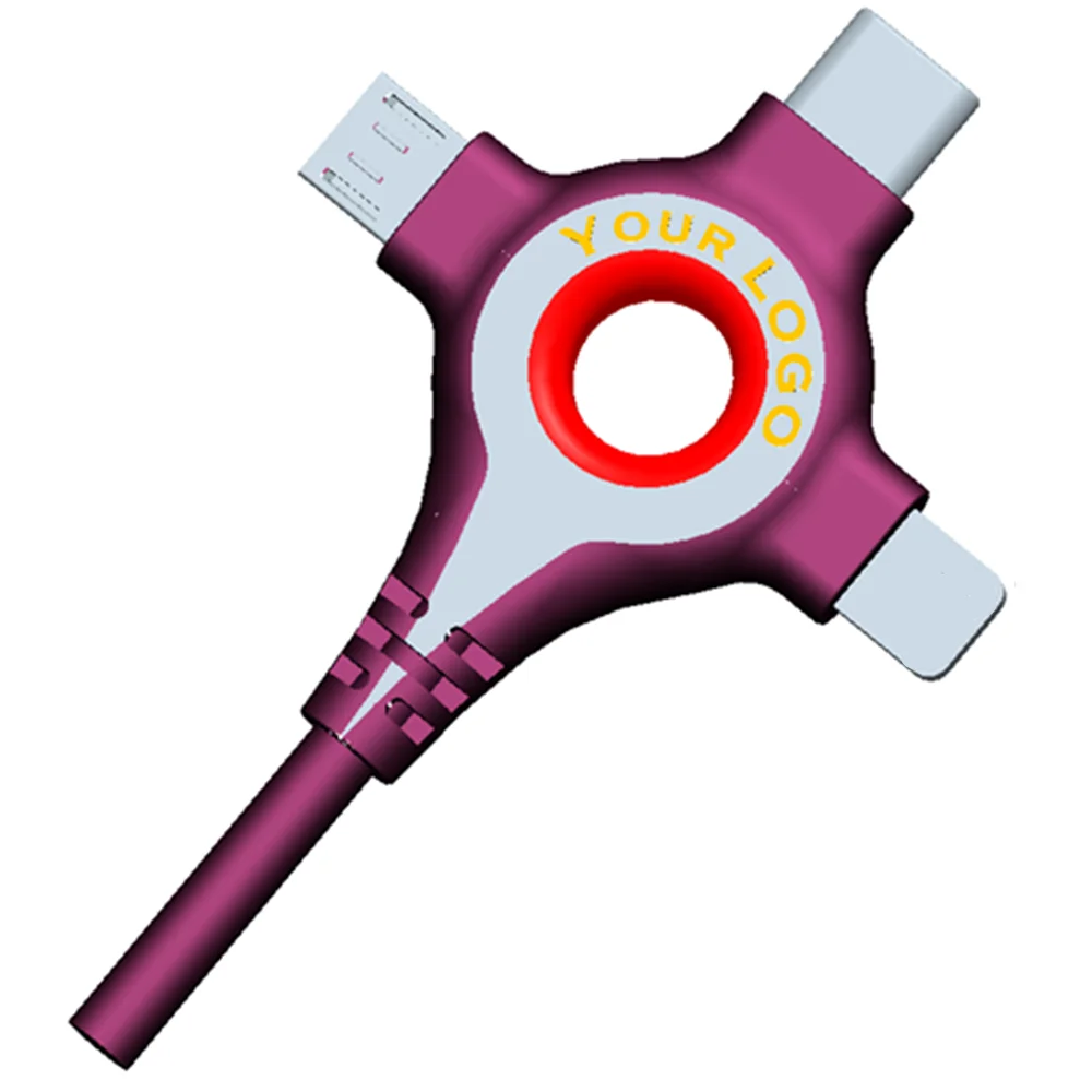 Лидер продаж новые товары 3 А кабель USB для быстрой зарядки и передачи данных со светодиодной подсветкой зарядный в