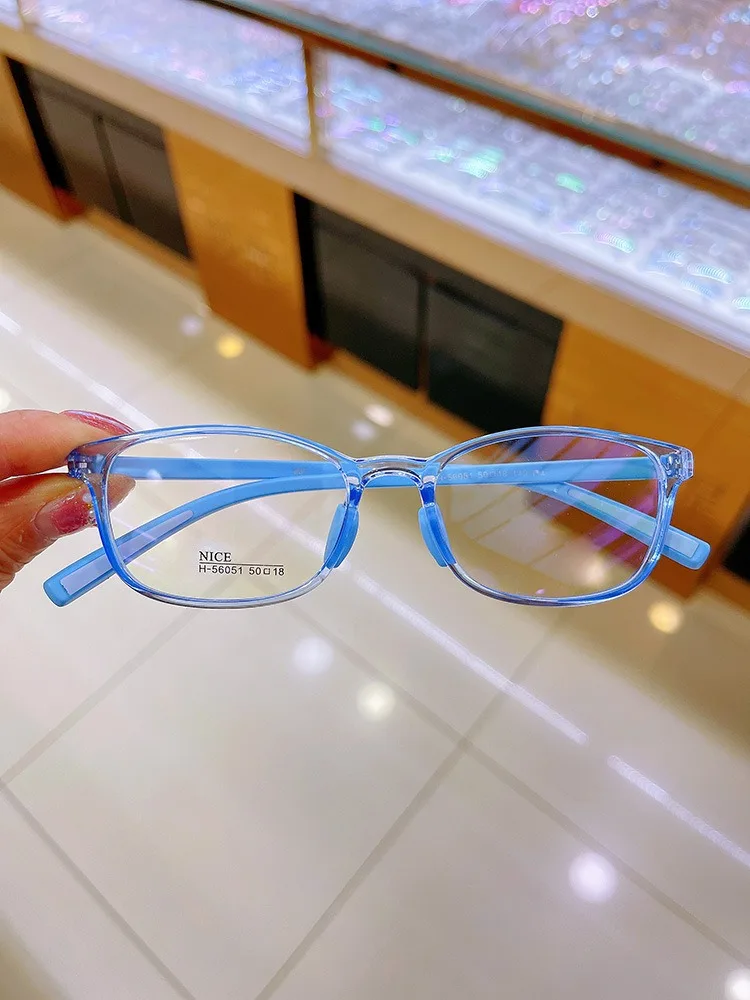 Multifunctional Optical Glasses Myopia TR90 Anti Blue Light Silicone Child Square Glasses configured With Non Slip Nose Pads