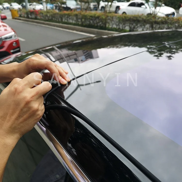 3-метровая Автомобильная уплотнительная лента, шумоподавление, Sunroof, уплотнение лобового стекла, автомобильная дверь, резиновая уплотнительная лента для Tesla Model 3