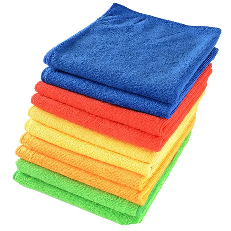 40X40 80 Polyester 20 Polyamide Clean Microfiber Cleaning Cloth Kitchen Car Wash Microfiber Towel For Washing Car