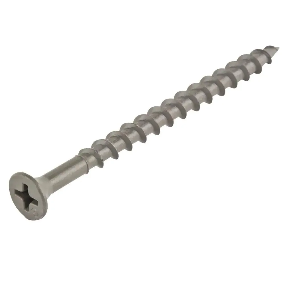316 stainless steel screw cross philips head outdoor deck screws for wpc brown wingtip composite decking screws