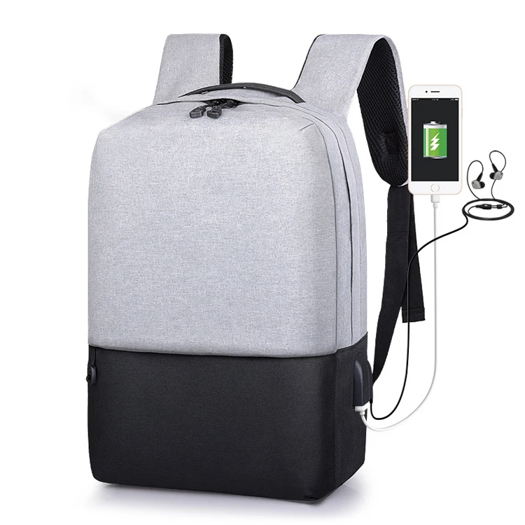Blank stock oxford fabric USB charge outdoor laptop backpack bag
