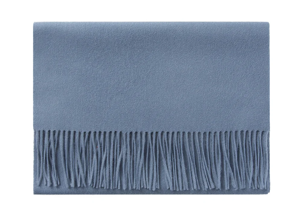 2023 Winter Scarf Wholesale Luxury Women woven Scarf Stoles Winter Solid Mufflers 100% Wool Scarf Throw for Ladies