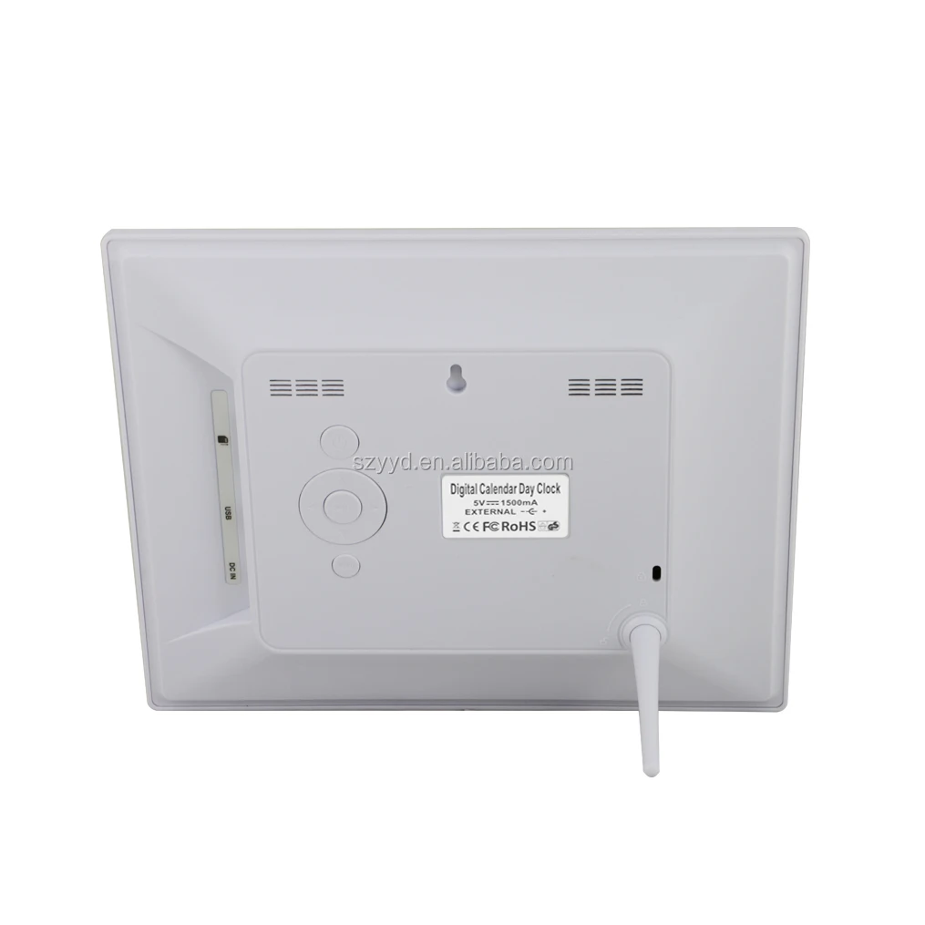 2024 DDC-8010W 8 дюймов умный Wi-Fi цифровой календарь День часы с влажностью прогноз погоды температуры и местоположения