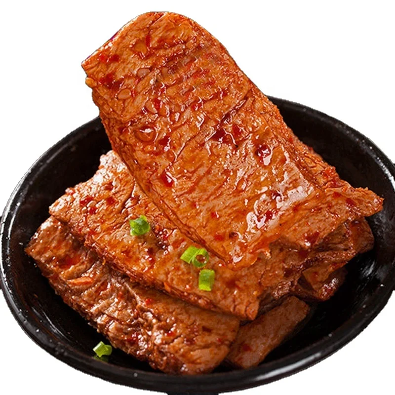 Веганские закуски популярный продукт китайский протеиновый бар с мясом сои