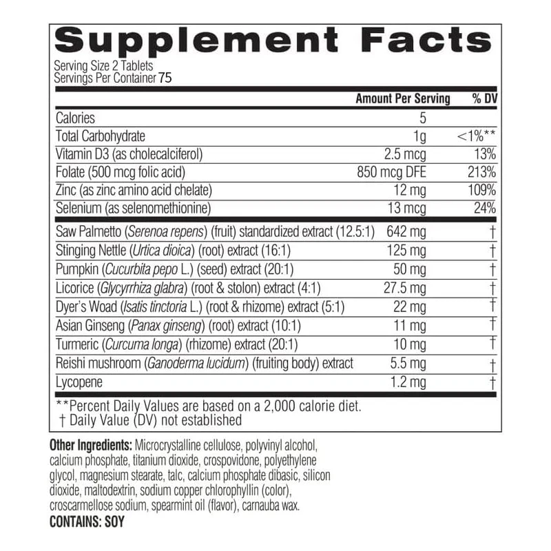 OEM Prival Label таблетки для здоровья простаты и мужского репродуктивного Palmetto добавки