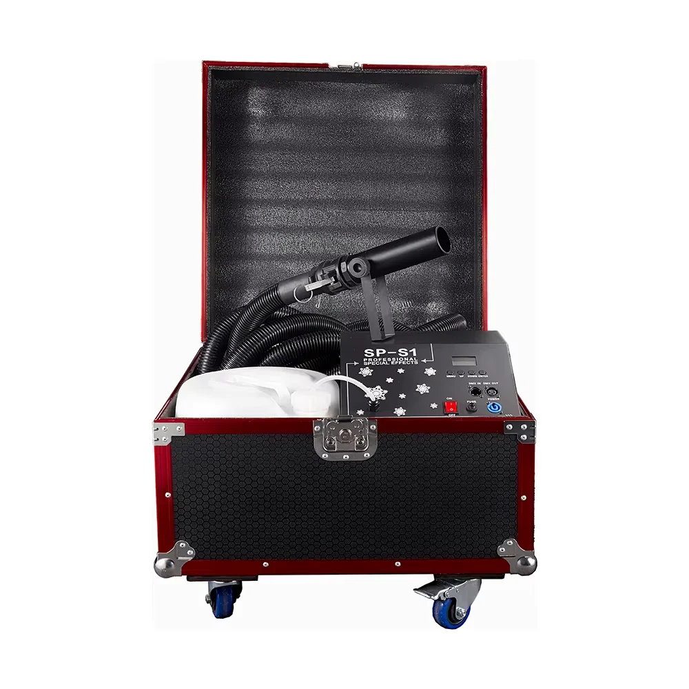 SP Latest equipment 1500W Snow Spray Machine snow machine outdoor making DMX 512 for Wedding Party