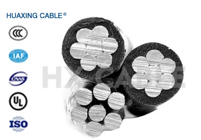 Aerial Bundled Cable 0.6/1kV Hot Sale ABC cable   LV Aluminum cable service drop overhead line