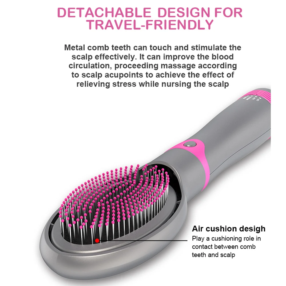 
Amazon Popular Round Hot Air Brush Hair Dryer Volumizer Brush 5 in 1 1000 watt volumizing Straightener Culer Dropshipping 