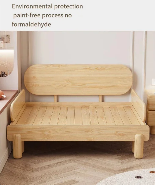 Hot sell solid wood telescopic children adjustable splicing foldable baby broaching bed for baby