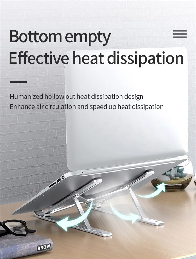 Best sellers laptop stand portable adjustable foldable laptop stand nonslip desktop cheap computer desks laptop stand for sale