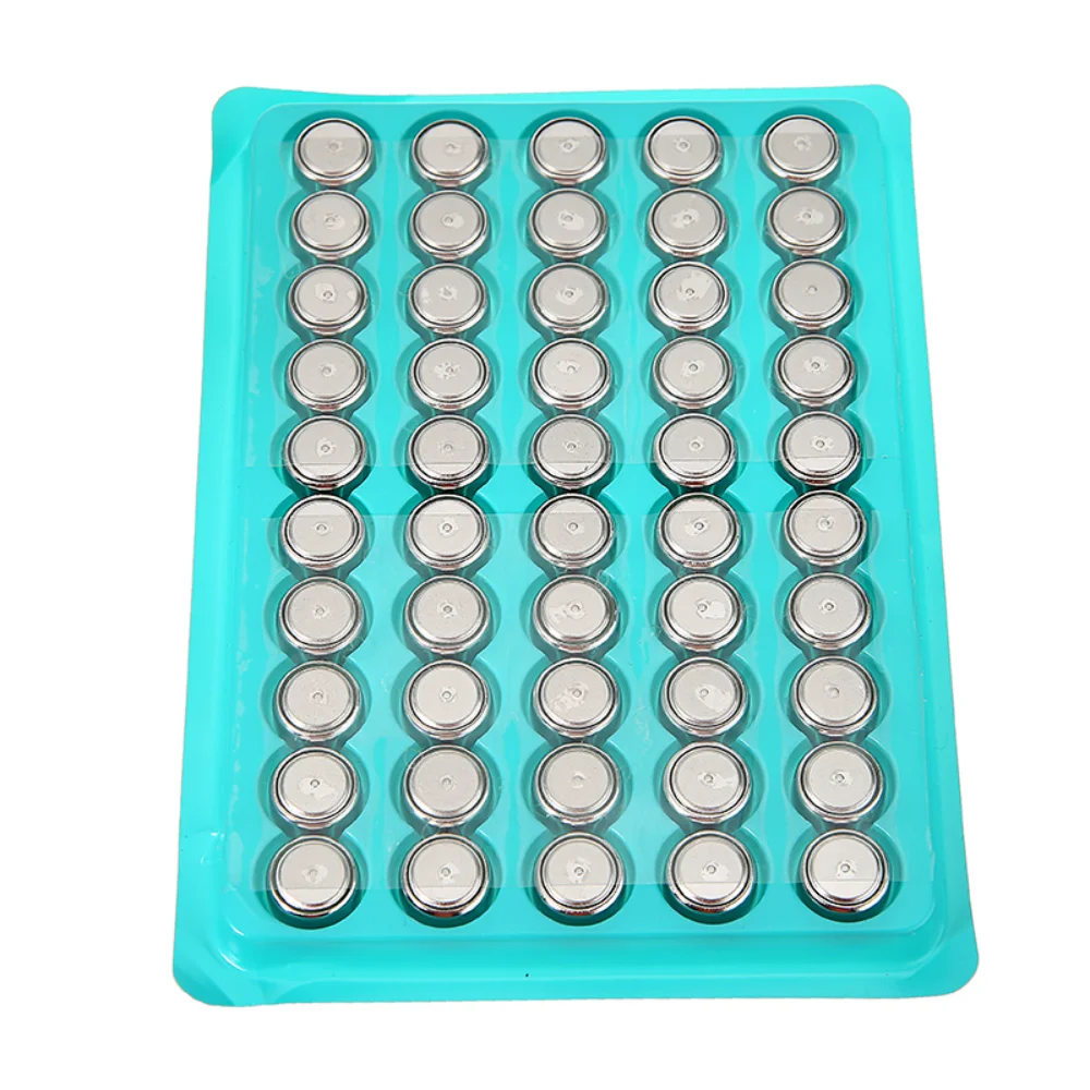 Original 50pcs AG13 1.55V watch battery button cell LR44 battery 357 SR44 alkaline button cell