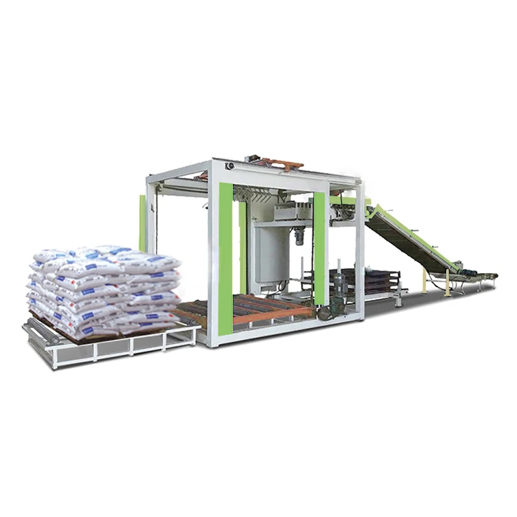 High Speed Palletizer Cement Rice Charcoal Bag Sucker Automatic Professional Manufacturer High-position Pallet Palletizer