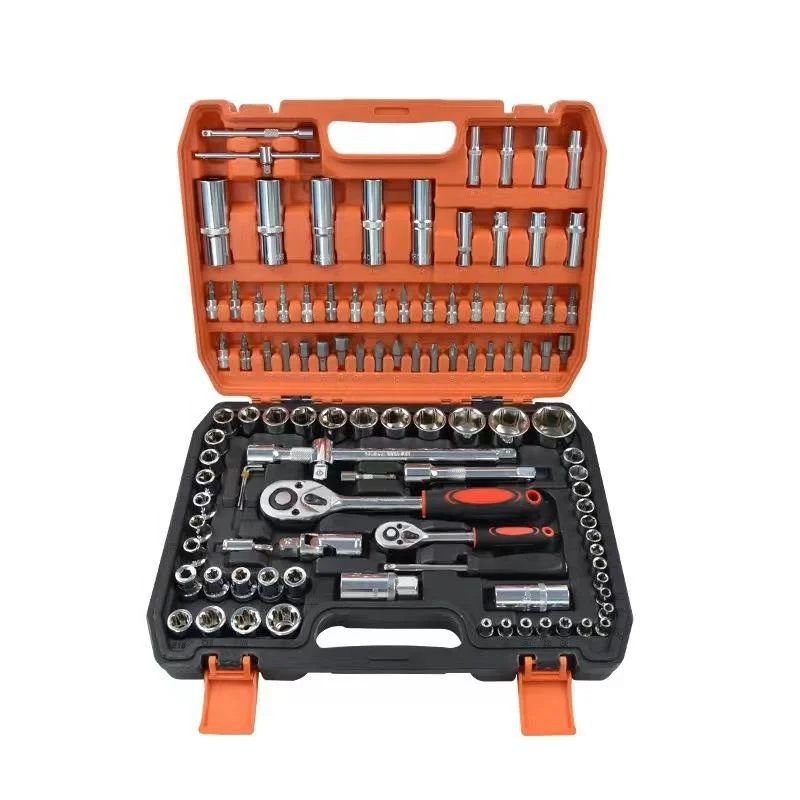 108-Piece Set Of Socket Wrenches For Quick Steam Turbine Repair And Car Repair Ratchet Combination Tool Box Set Hand Tool