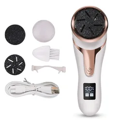 Foot Care File Leg Heels Remove Hard Cracked Dead Skin Remover Feet Clean Care Machine LED display Electric Pedicure Tools